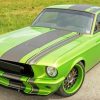 Green Mustang Car 1967 Diamond Painting