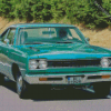 Green Plymouth Roadrunner Diamond Painting