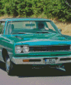 Green Plymouth Roadrunner Diamond Painting