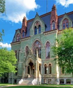 Green University Of Pennsylvania Building Diamond Painting