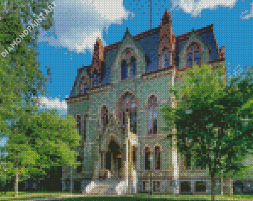 Green University Of Pennsylvania Building Diamond Painting