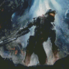 Halo High Resolution Scaled Diamond Painting