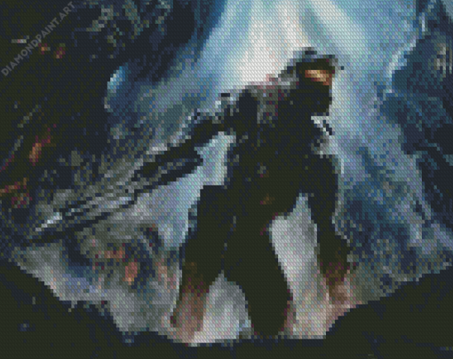 Halo High Resolution Scaled Diamond Painting