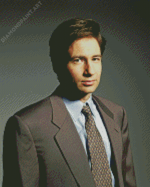 Handsome Fox Mulder Diamond Painting