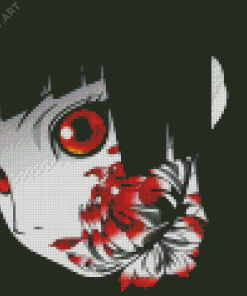 Hell Girl Ai Enma Face Diamond Painting