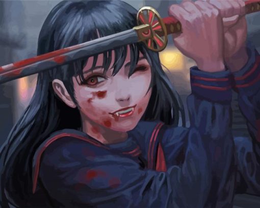 Hell Girl Anime Diamond Painting