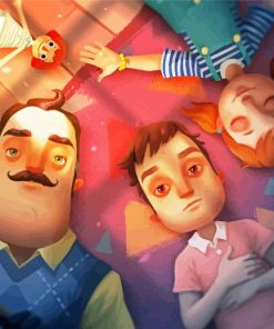 Hello Neighbor Game Characters Diamond Painting