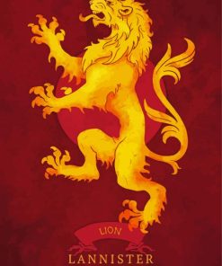 House Lannister Logo Diamond Painting