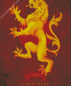 House Lannister Logo Diamond Painting