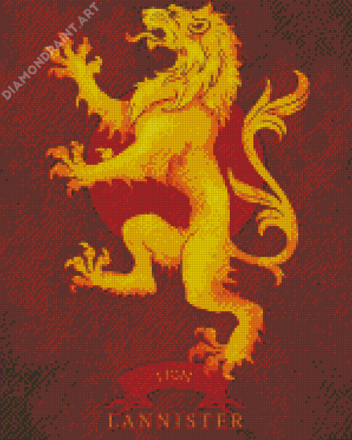 House Lannister Logo Diamond Painting