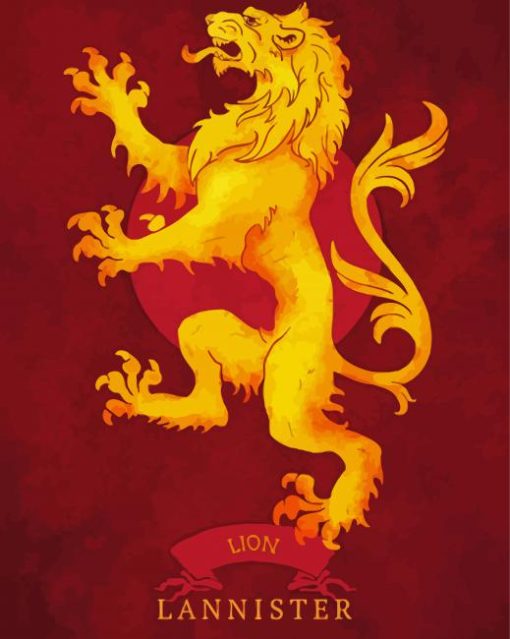 House Lannister Logo Diamond Painting