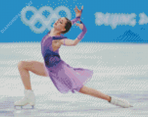 Ice Skating Lady Diamond Painting