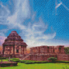 Konark Temple Sunset Diamond Painting