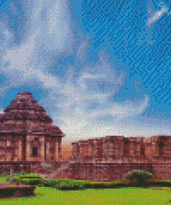 Konark Temple Sunset Diamond Painting