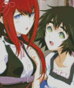 Kurisu Makise And Mayuri Shiina Diamond Painting