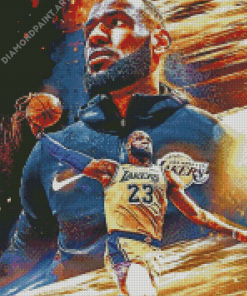 Lebron James Lakers 5D Diamond Painting