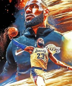 Lebron James Lakers 5D Diamond Painting