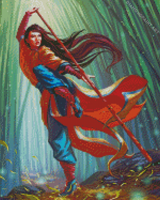 Magic The Gathering Narset Diamond painting