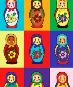 Matryoshka Dolls Diamond Painting