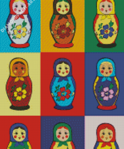 Matryoshka Dolls Diamond Painting