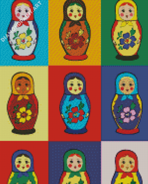 Matryoshka Dolls Diamond Painting