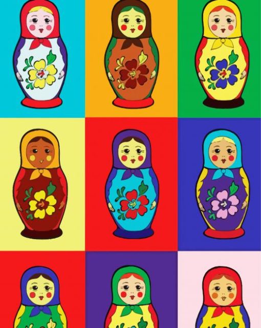 Matryoshka Dolls Diamond Painting