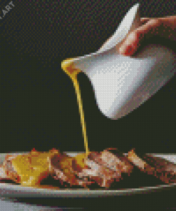 Meal With Gravy Sauce Diamond Painting