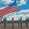 Military And American Flag Diamond Painting