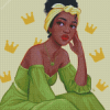 Modern Princess Tiana Character Diamond Painting