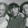 Monochrrome The Three Stooges Diamond Painting