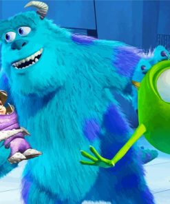 Monsters University Sully And Mike Diamond Painting