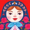 Nesting Doll Face Diamond Painting