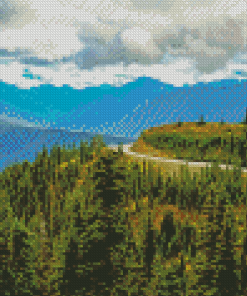 Olympic Mountains Diamond painting