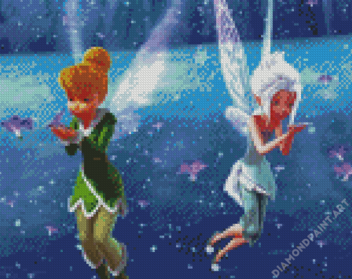 Periwinkle And Tinkerbell Disney Fairies 5D Diamond Painting