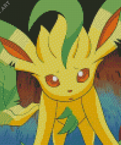 Pokemon Species Leafeon Diamond Painting