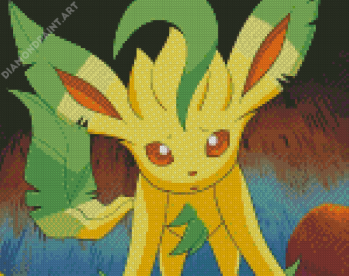 Pokemon Species Leafeon Diamond Painting