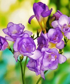 Purple Freesia Diamond Painting