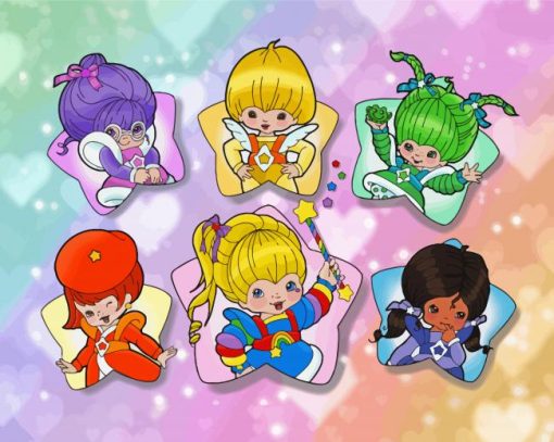 Rainbow Brite Cartoon Characters Diamond Painting