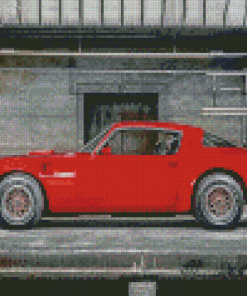 Red 78 Firebird Trans Am Diamond Painting