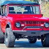 Red Bronco Ford Car Diamond Painting