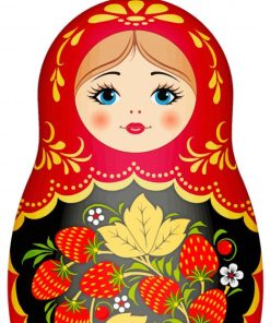 Red Nesting Doll Diamond Painting