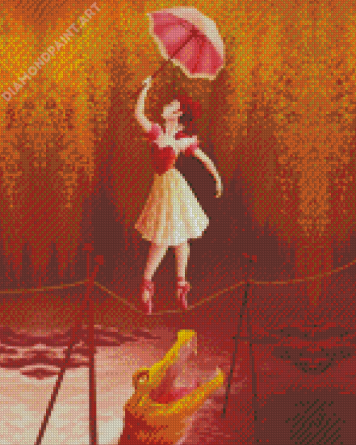 Sally Slater Tightrope Walker Diamond Painting