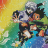 Skateboarding Gon Killua Diamond Painting