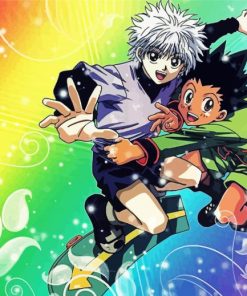 Skateboarding Gon Killua Diamond Painting