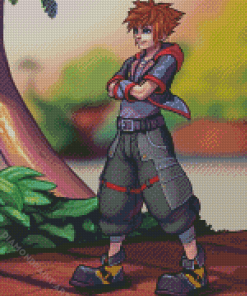 Sora Kingdom Hearts Diamond Painting