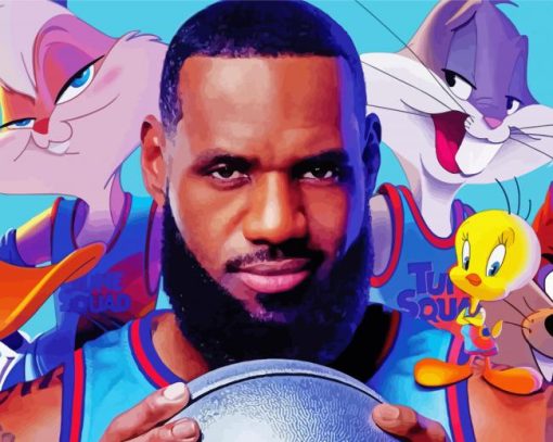 Space Jam Illustration Diamond Painting