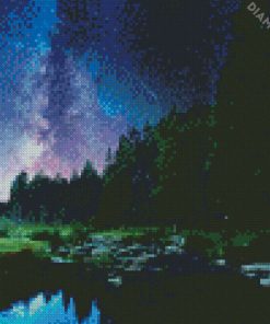 Starry Night Time Diamond Painting