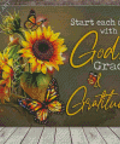 Strat Your Day With God Grace And Gratitude Diamond Painting