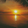 Sunset At Roatan Island Diamond painting