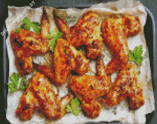 Tasty Chicken Wings Diamond Painting